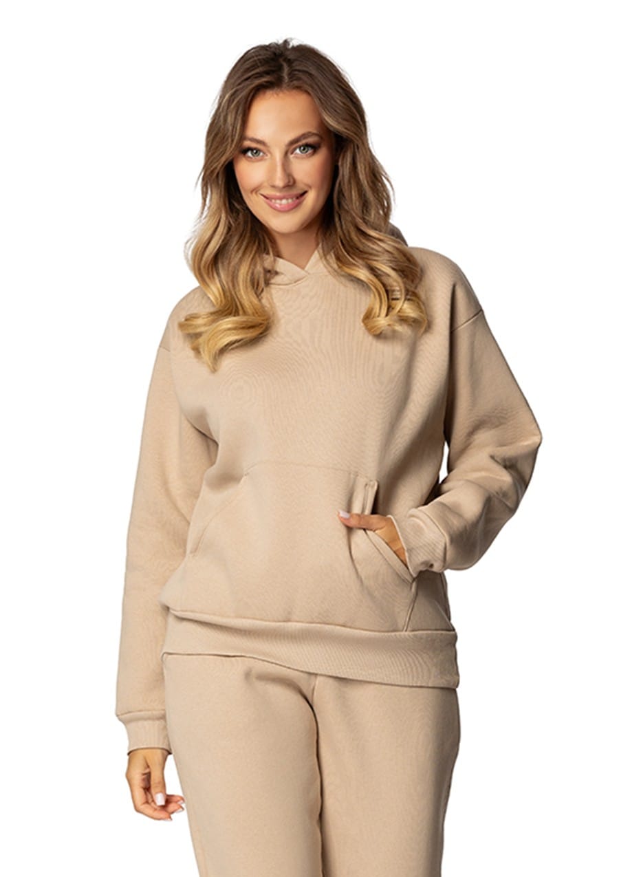 Bluza DK-K-B6 CAPPUCCINO BAWEŁNA GRUBA