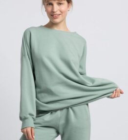 1 LA057 Bluza z wilkiem - miętowa PROMO