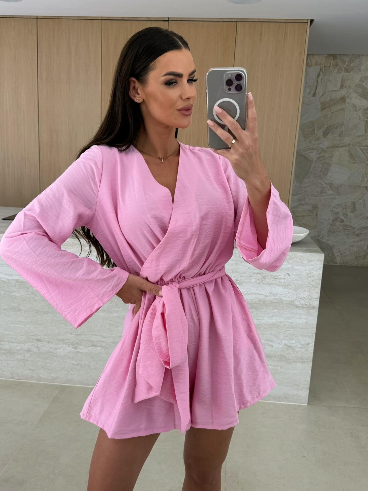 Kombinezon Bella pudrowy róż - obrazek 3