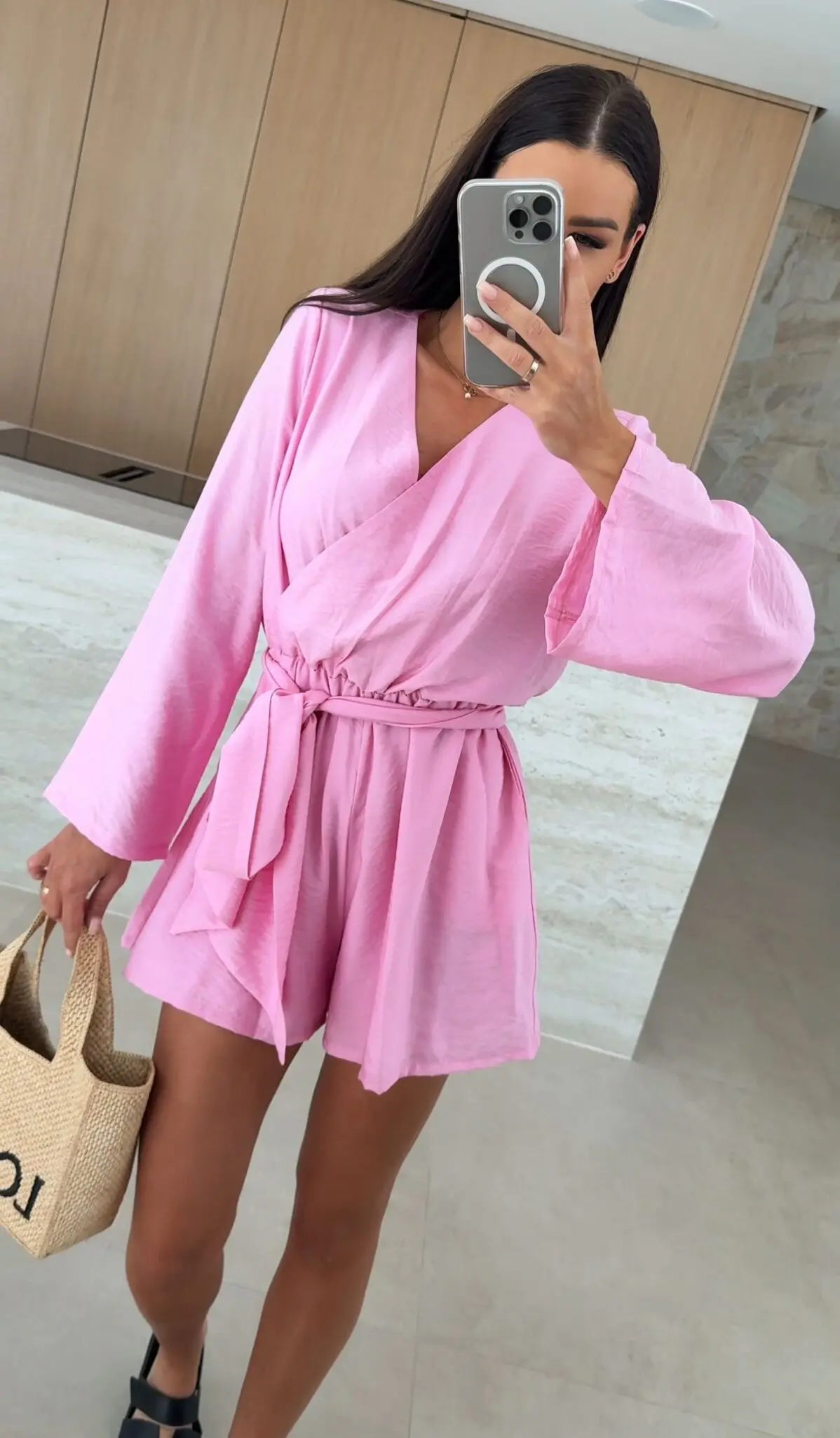 Kombinezon Bella pudrowy róż - obrazek 2