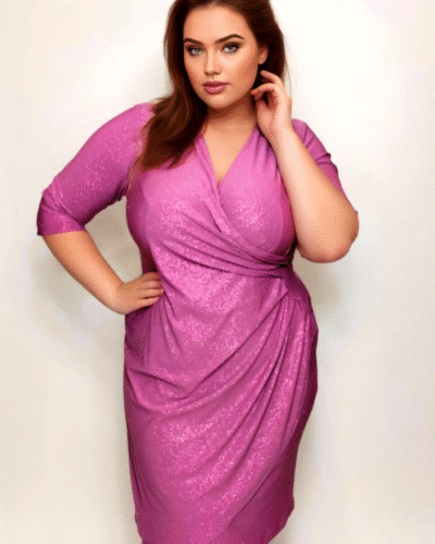 Sukienka brokatowa | Plus size