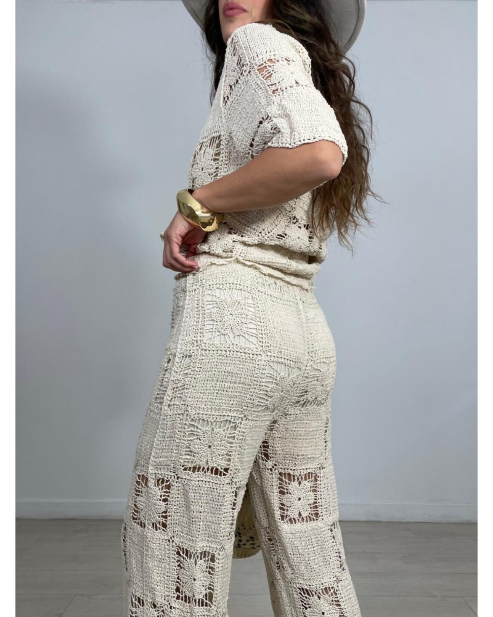 Komplet szydełkowy boho