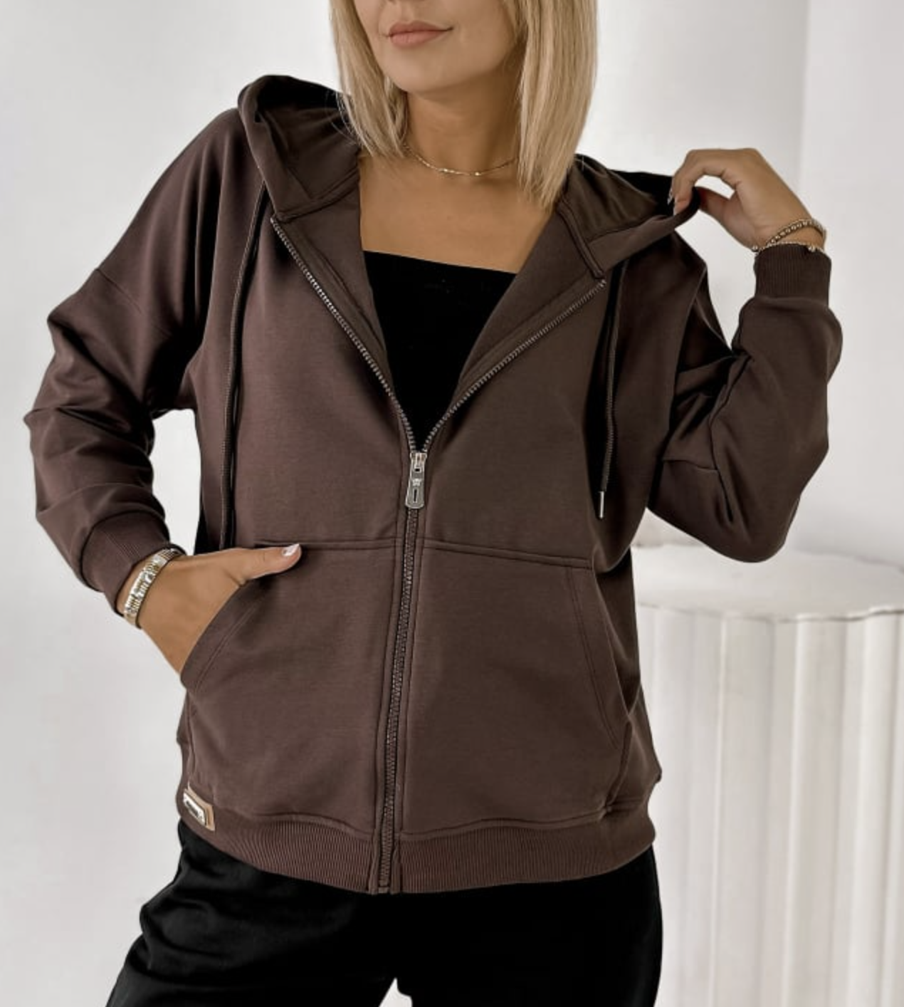Bluza dresowa z kapturem
