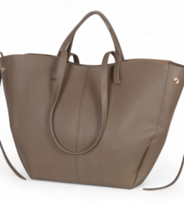 Gallantry Paris Genialna torebka shopper skóra - taupe